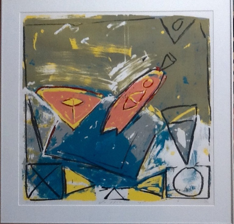 Piet Warffemius, zeefdruk, Siësta, gesigneerd en ingelijst kopen? Bied vanaf 45!