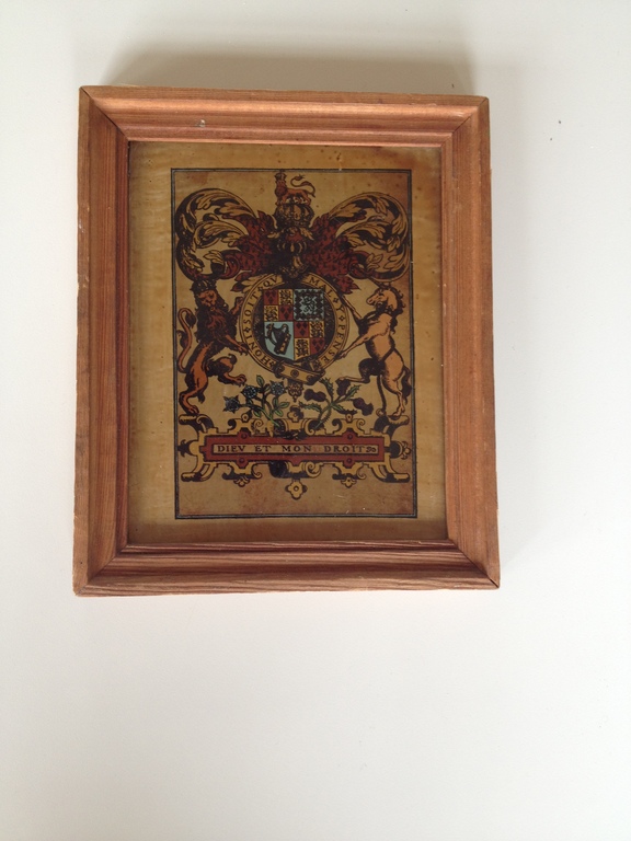 Achterglas schilderij wapen Koninklijke Britse House of Stewart kopen? Bied vanaf 1!
