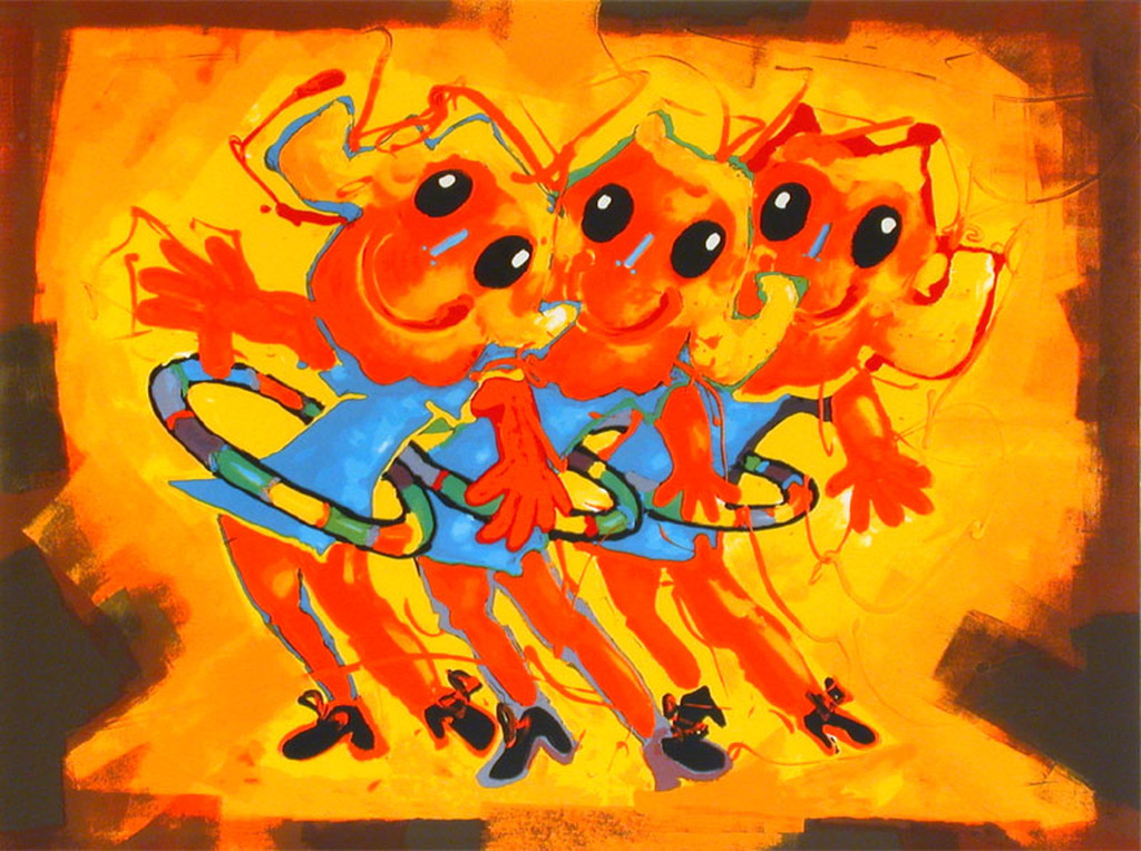 AD VERSTIJNEN  Gr Zeefdruk(103x75cm)  HOELA HOEP  Handgesigneerd verkocht voor € 155!