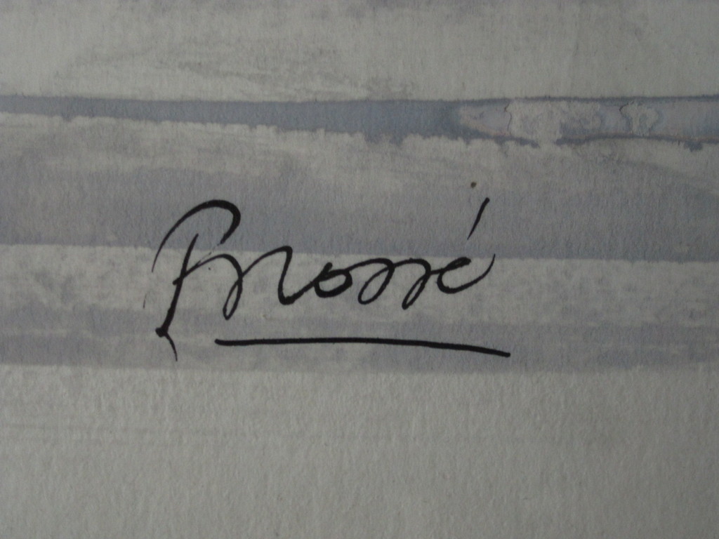 Leuke grote Aquarel "de wijnproeverij" van de Gooise schilder René Broné (1944-) kopen? Bied vanaf 1!