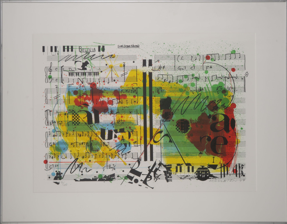 Sam Middleton: Zeefdruk, Bolivia - Ingelijst kopen? Bied vanaf 40!