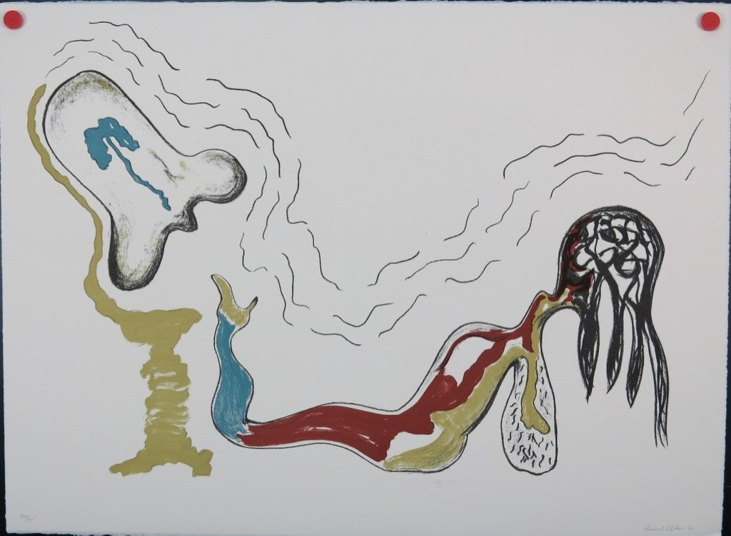 Ruud Dijkers: Litho, Zonder titel (blauw) kopen? Bied vanaf 1!