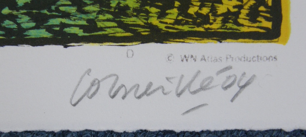 Corneille: Kleurenlitho 'Flevoland', genummerd en potlood gesigneerd kopen? Bied vanaf 145!