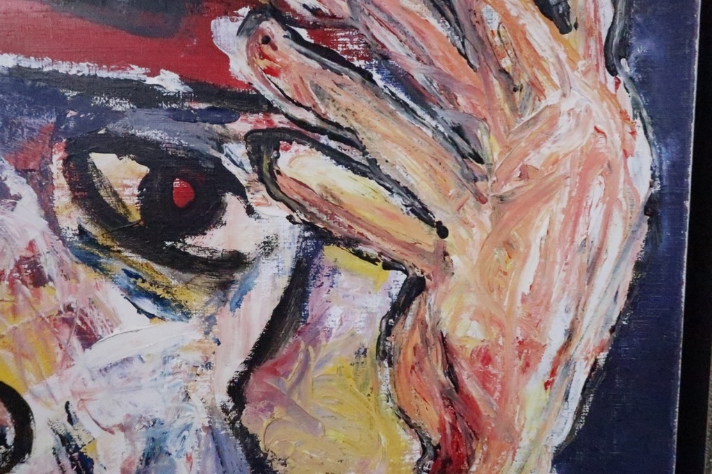 Martin van Wordragen: Olieverf op doek, Straatzanger - Ingelijst kopen? Bied vanaf 600!