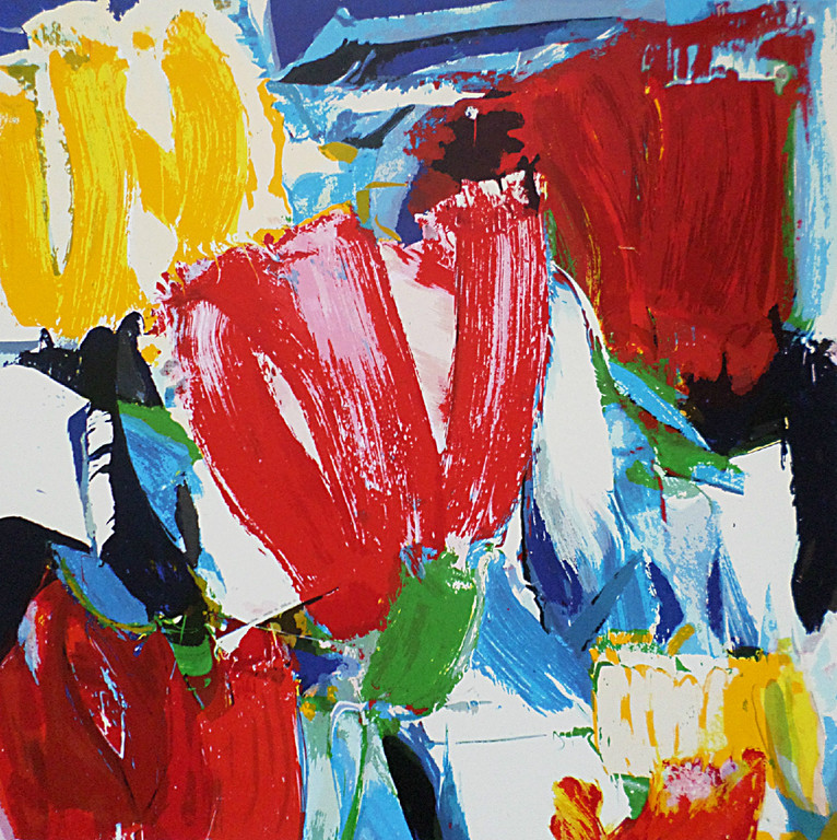 JAS (Johannes Adrianus Smit) - Spring Time, zeefdruk (groot) verkocht voor € 80!