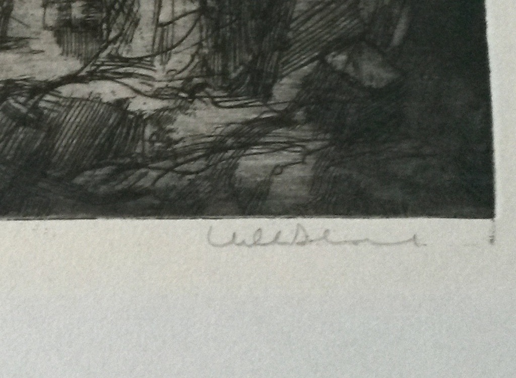 Dirkje Kuik - ets - Gezicht op Utrecht  kopen? Bied vanaf 60!