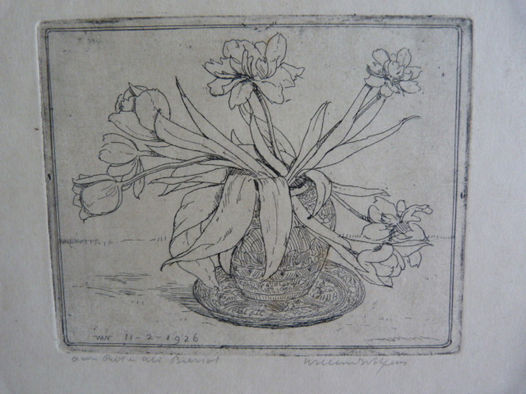 Drie oude en bijzondere etsen van Willem Witjens. kopen? Bied vanaf 60!