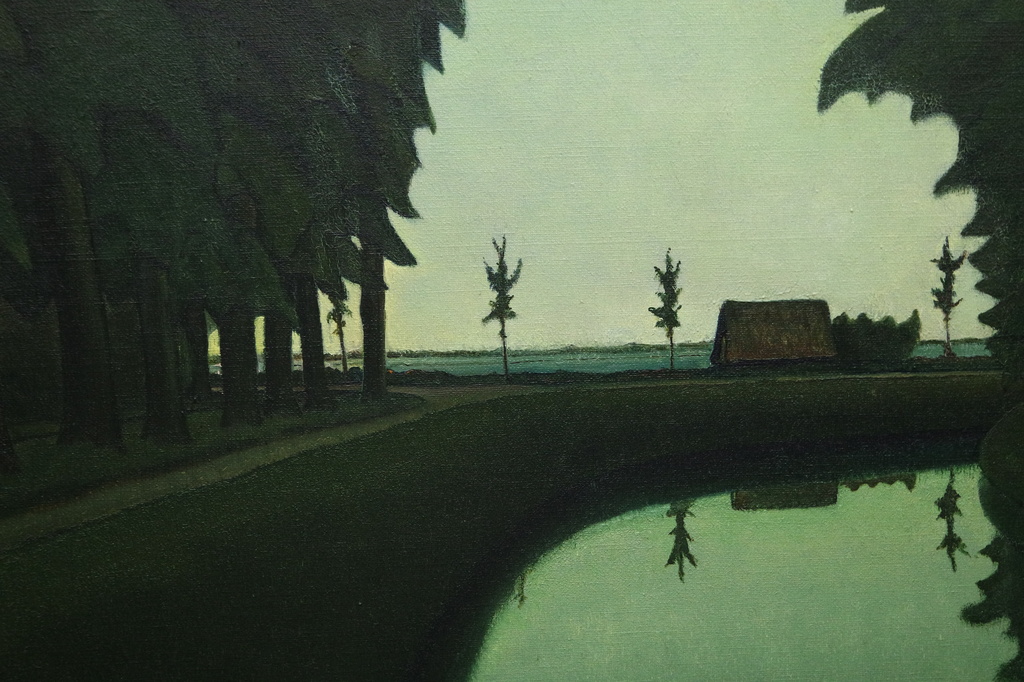 Jo Lodeizen (1892-1980) - olieverf op doek - landschap - reflectie in het water kopen? Bied vanaf 195!