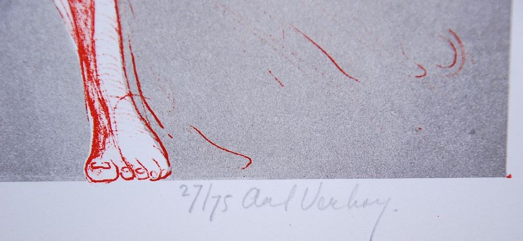 Aat Verhoog: Kleurenlitho. Figuren. kopen? Bied vanaf 70!