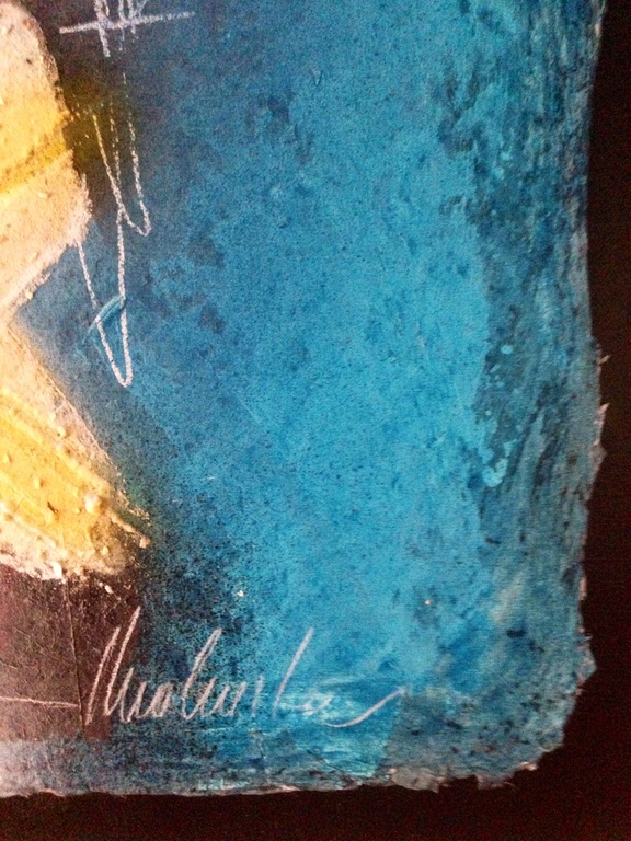 Theo koster, bewerkte zeefdruk, 55x55x5 cm kopen? Bied vanaf 1!