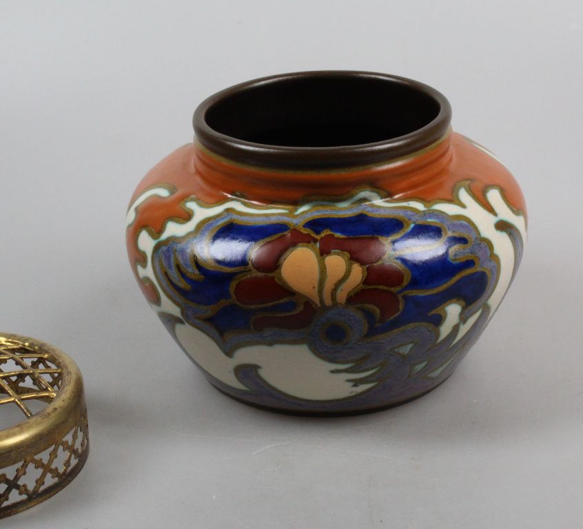 Plateelbakkerij Zuid-Holland Gouda rozenbowl decor Anjer 1926 kopen? Bied vanaf 40!