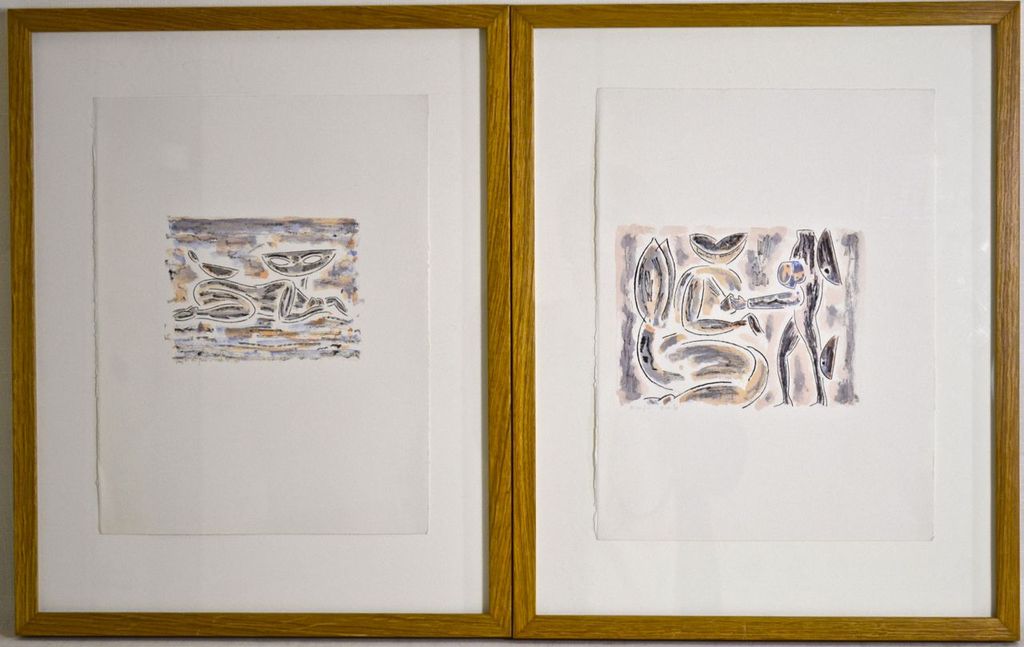Arie van Geest: Gemengde techniek. Visible absence verkocht voor € 100!