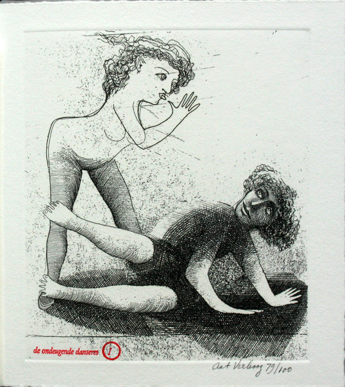 Aat Verhoog de kunstenaar en zijn verhaal, boek en twee etsen kopen? Bied vanaf 50!