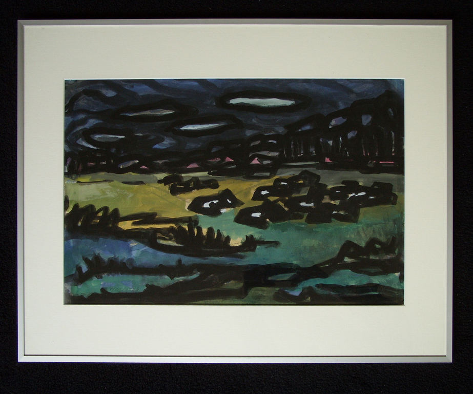 Gouache van Harry de Jager - Vergezicht kopen? Bied vanaf 30!