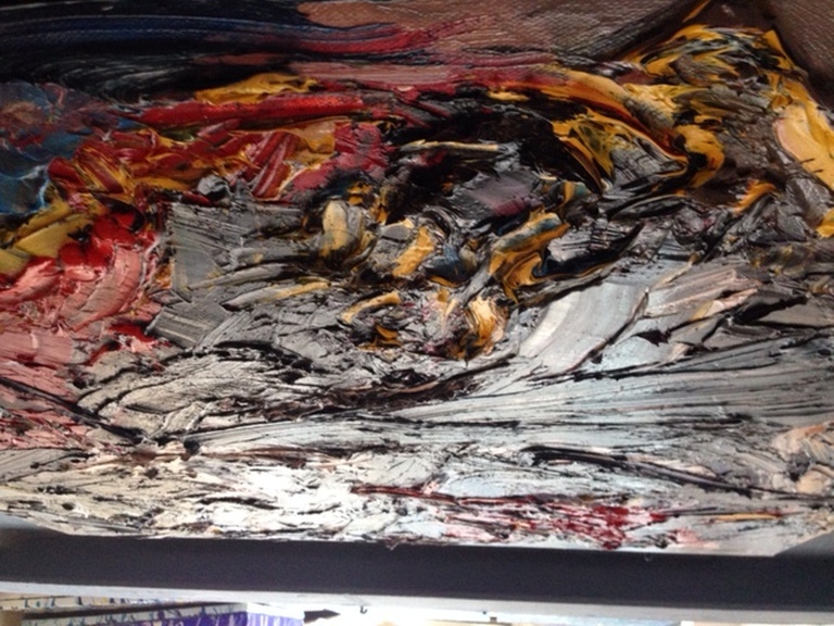 ORIGINEEL- LET ME BE A BOY AGAIN #17 - RICK TRIEST - OLIEVERF - 120X120 kopen? Bied vanaf 350!