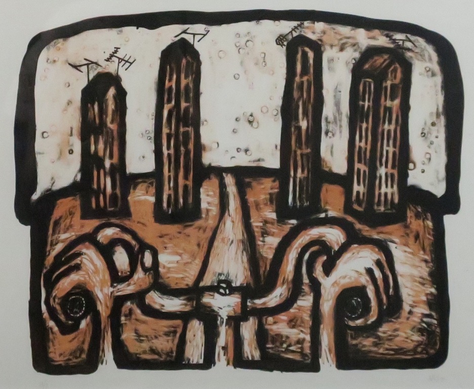 Niels de Hoog: Litho, Fiets - Ingelijst kopen? Bied vanaf 1!