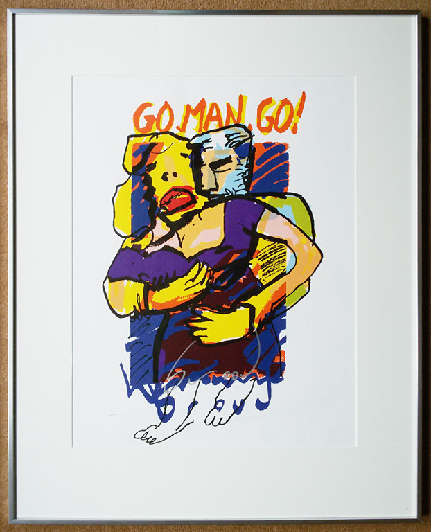 Herman Brood - Go Man Go, zeefdruk (mooi ingelijst) kopen? Bied vanaf 240!