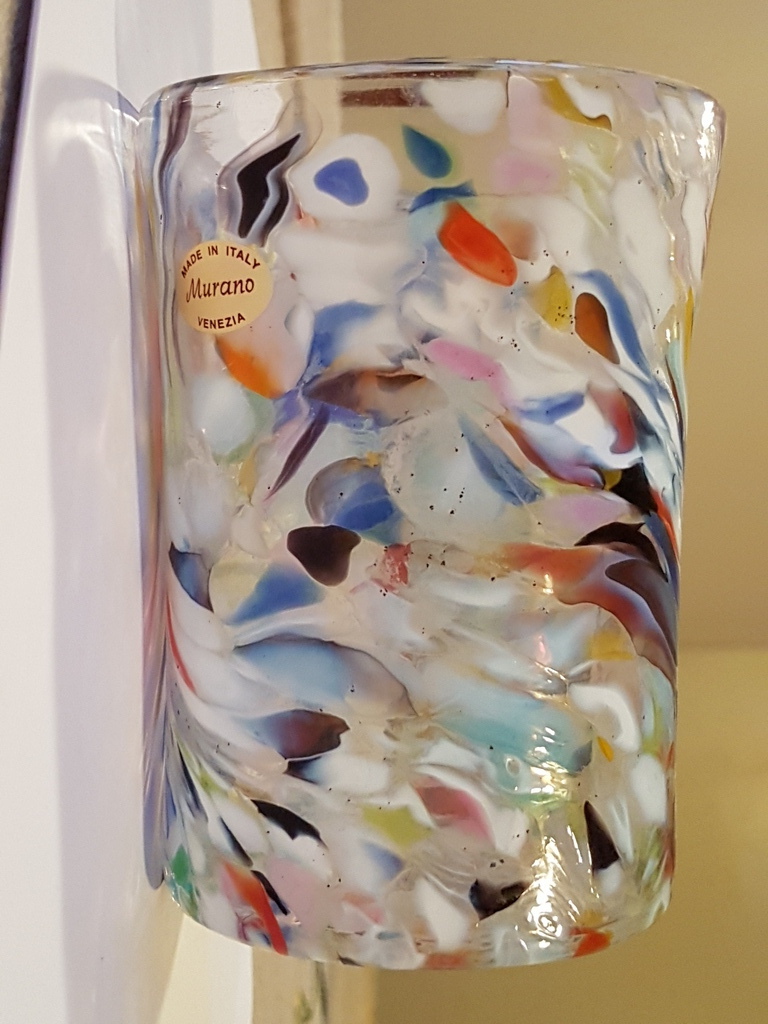 Goto veneziano-glas Arlecchino met agate multiclor Murano anni 65/70-Italia kopen? Bied vanaf 18!