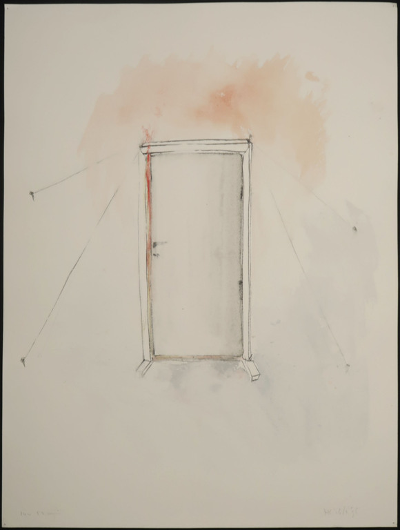 Hans Kuijs: Aquarel, Z.T. Deur kopen? Bied vanaf 1!