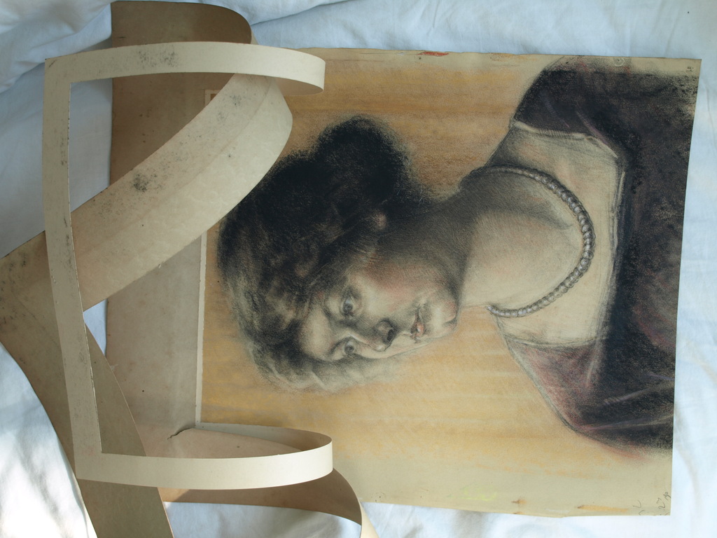 Elias Smalhout : Tekening , Bregtje met ketting – ca 1920  kopen? Bied vanaf 1!