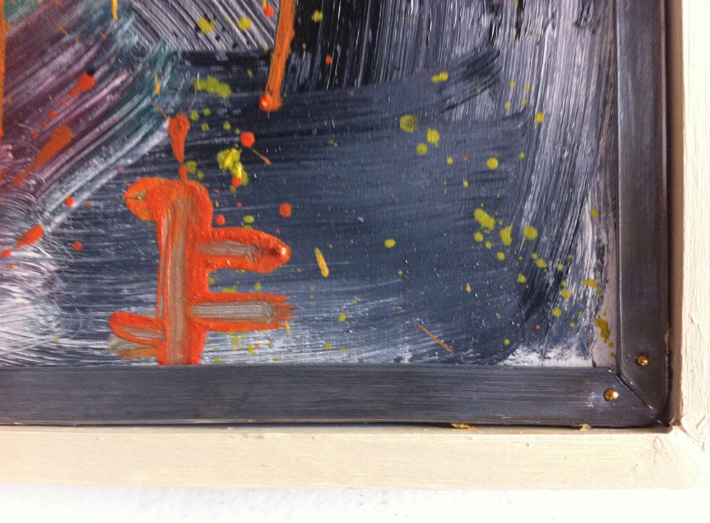 John Foppen - Fire works........ - oliev./paneel-gesigneerd  kopen? Bied vanaf 1!