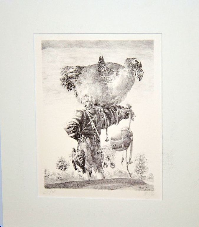 Peter Vos: 'Dodo', lithografie kopen? Bied vanaf 100!