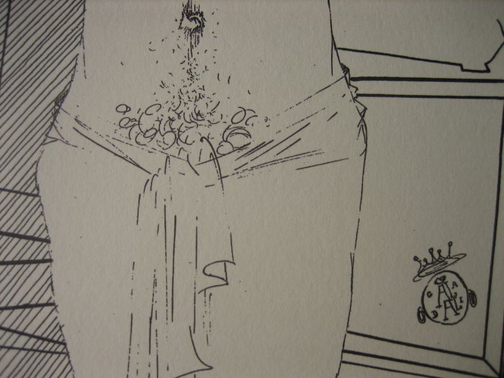 Salvador Dali - Tattooed Upper Body - Lithografie - Oplage 2500 -1944 kopen? Bied vanaf 1!