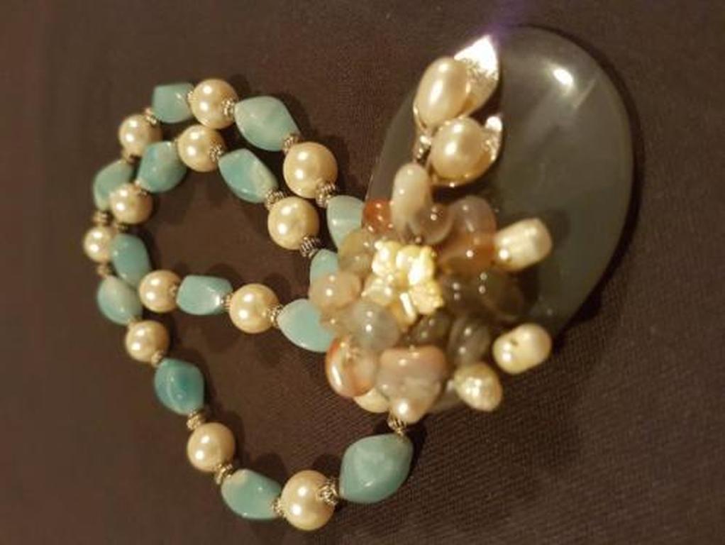 Ketting agaat en zoetwater parels kopen? Bied vanaf 7!