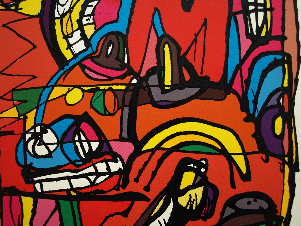 George Heidweiller : Zeefdruk – Twisted Reminder – gesigneerd – 1996 kopen? Bied vanaf 35!