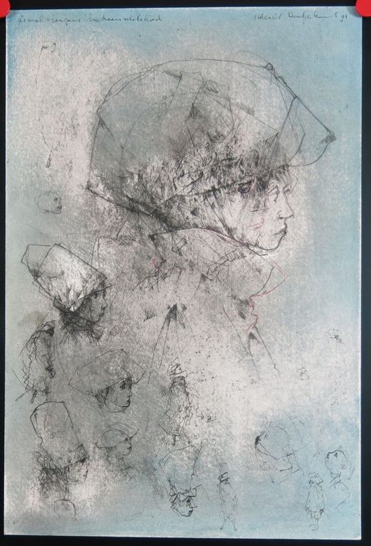 Dirkje Kuik: Potlood en Pasteltekening, Venetiaans schetsblad kopen? Bied vanaf 450!