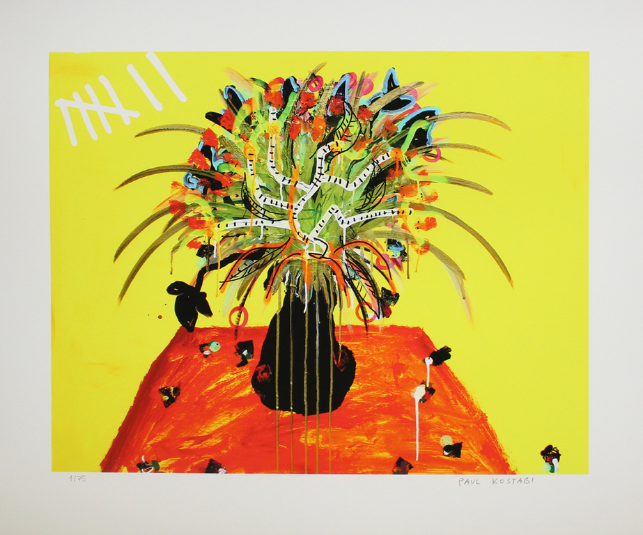 Paul Kostabi - Handgesigneerde Giclee verkocht voor € 35!