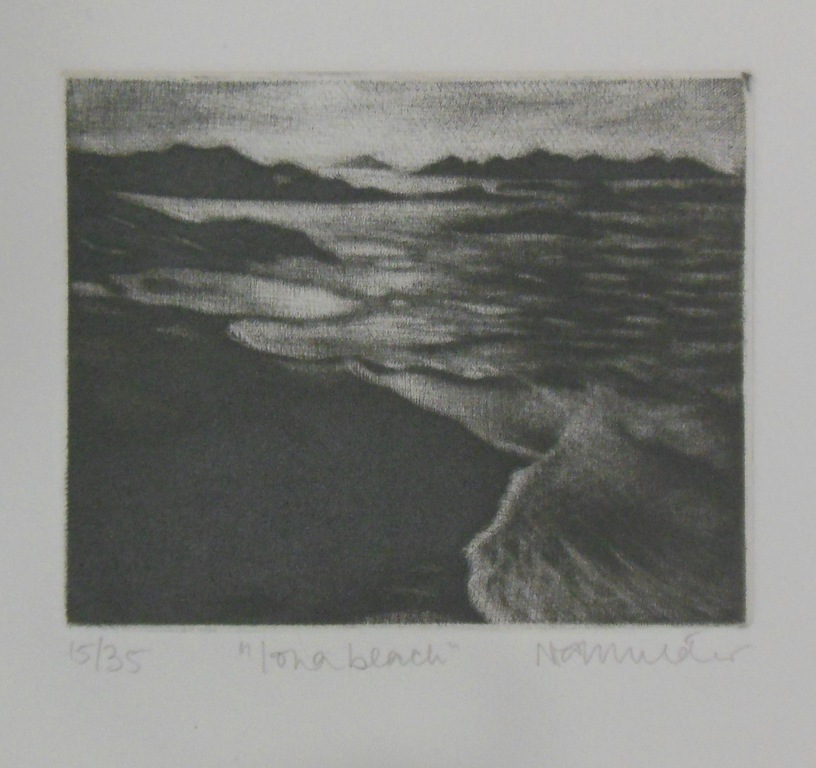 Nan Mulder: Lot met 2x mezzotint, Nepalese temple light kopen? Bied vanaf 1!