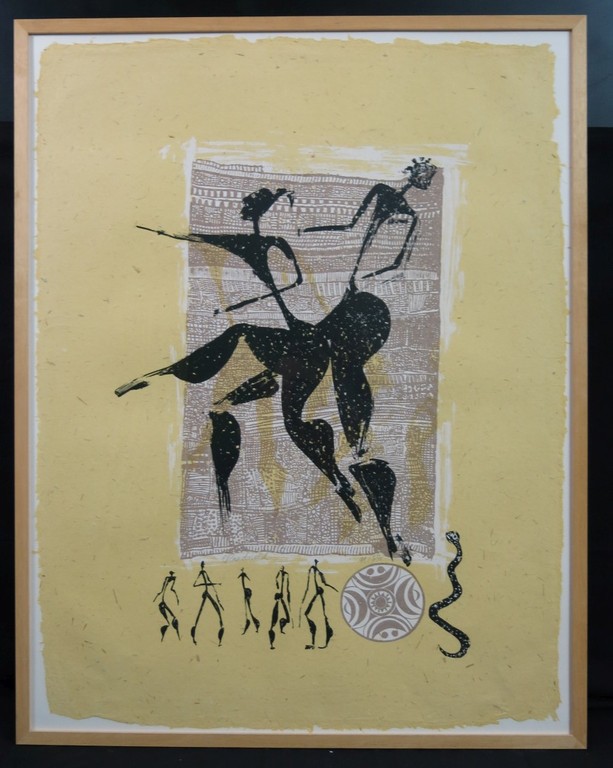 Carla Raadsveld: Zeefdruk, Dans 1 -Ingelijst  kopen? Bied vanaf 20!