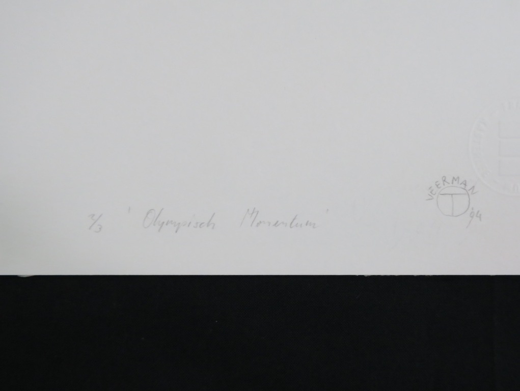 Lot met 3 werken: o.a. Tinca Veerman, Zeefdruk, Olympisch Momentum kopen? Bied vanaf 10!