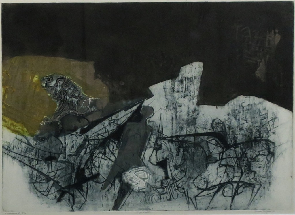 Ru van Rossem: Ets en aquatint, Opgravingen II Isra I - Ingelijst kopen? Bied vanaf 100!