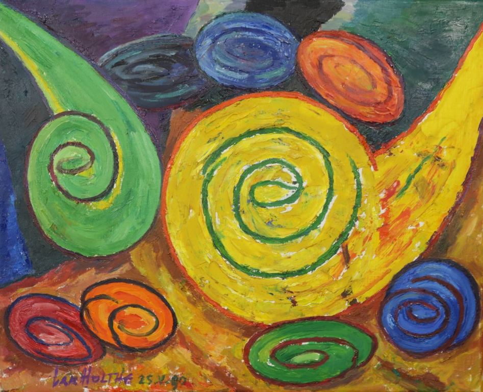 Jan van Holthe: Olieverf op doek, Orage kopen? Bied vanaf 1!