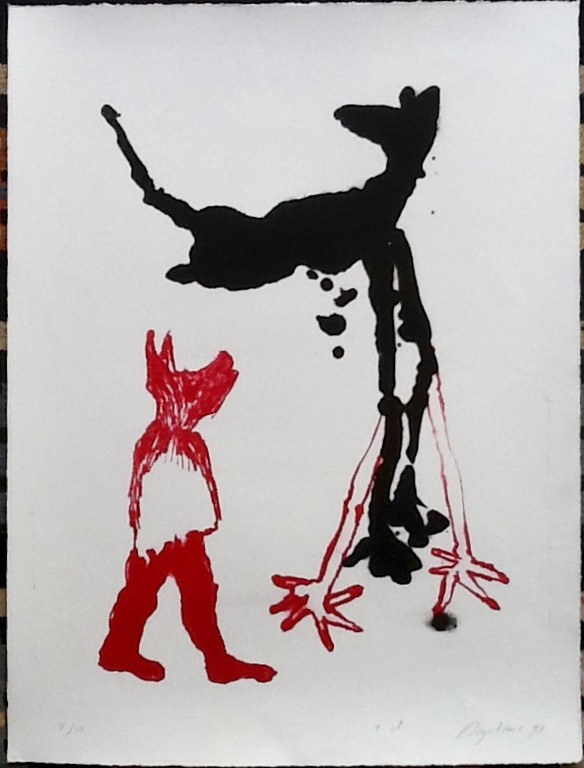 Angelique van Wesemael, linodruk,gesigneerd kopen? Bied vanaf 40!