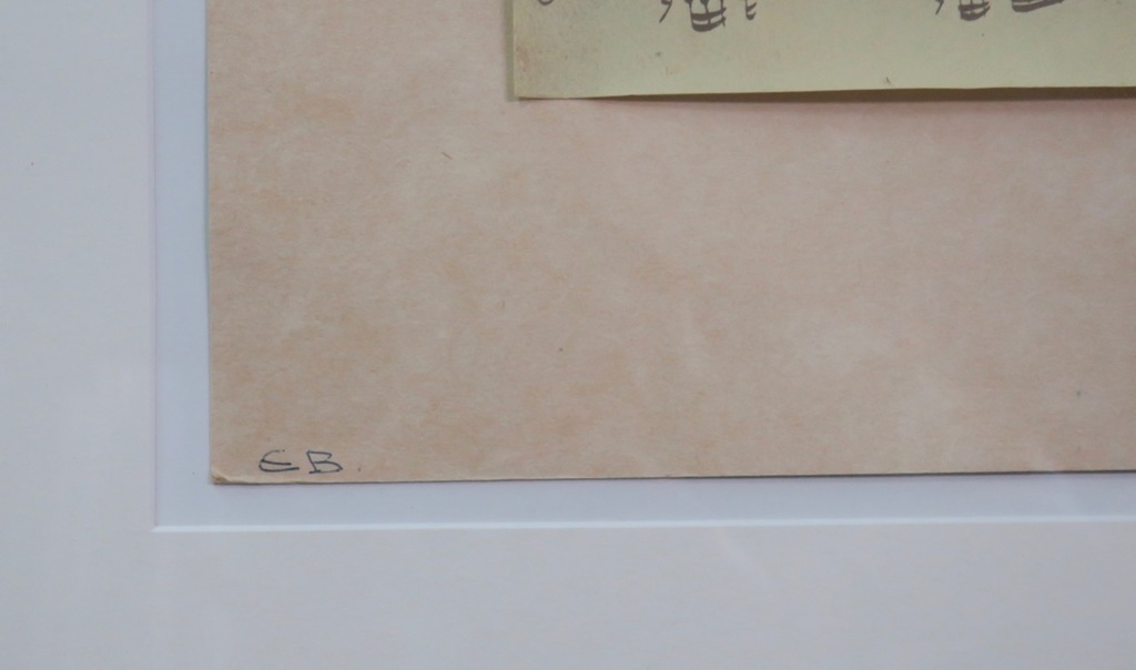 Eugene Brands: Gouache en collage (o.a. muziekpapier), Bach - Ingelijst (Groot) kopen? Bied vanaf 1000!