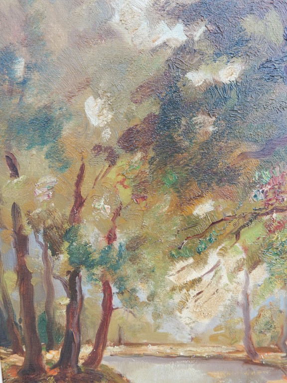 Arnout van Gilst, Bosbeek, olieverf op doek, l.o. gesigneerd. kopen? Bied vanaf 100!