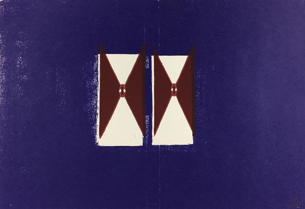 René Daniëls, zeefdruk, 'Donkere kamer', 1986 verkocht voor € 815!