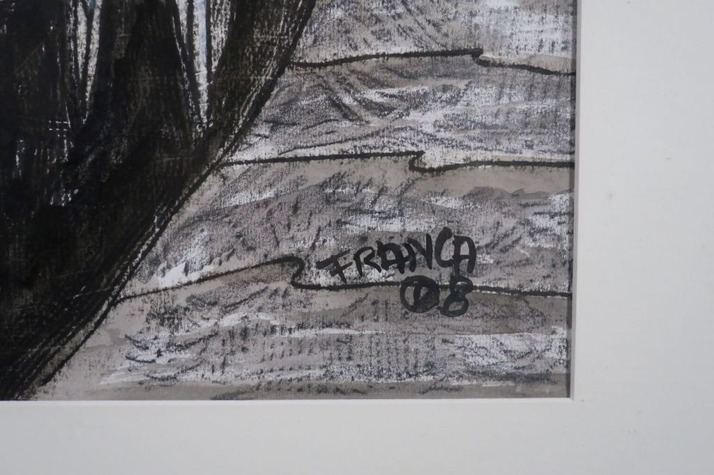 Franca Muller Jabusch: Acryl en krijt, De geur van amber - Ingelijst kopen? Bied vanaf 35!