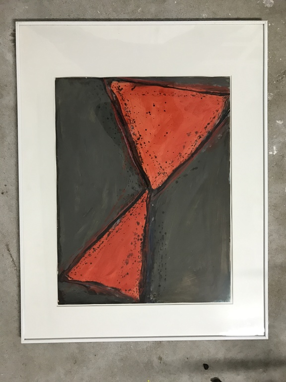 Cees Rijppaert acry op papier titel: Pastoraal kopen? Bied vanaf 1!