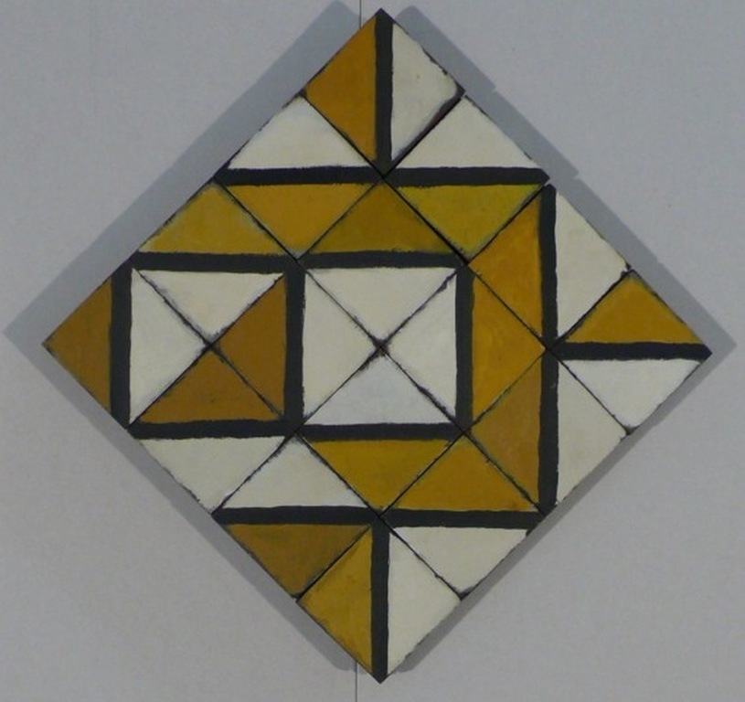 Ton Frenken: acryl op hout met magneetjes,De bongerd,1987 ,ruit 40x40cm. kopen? Bied vanaf 700!