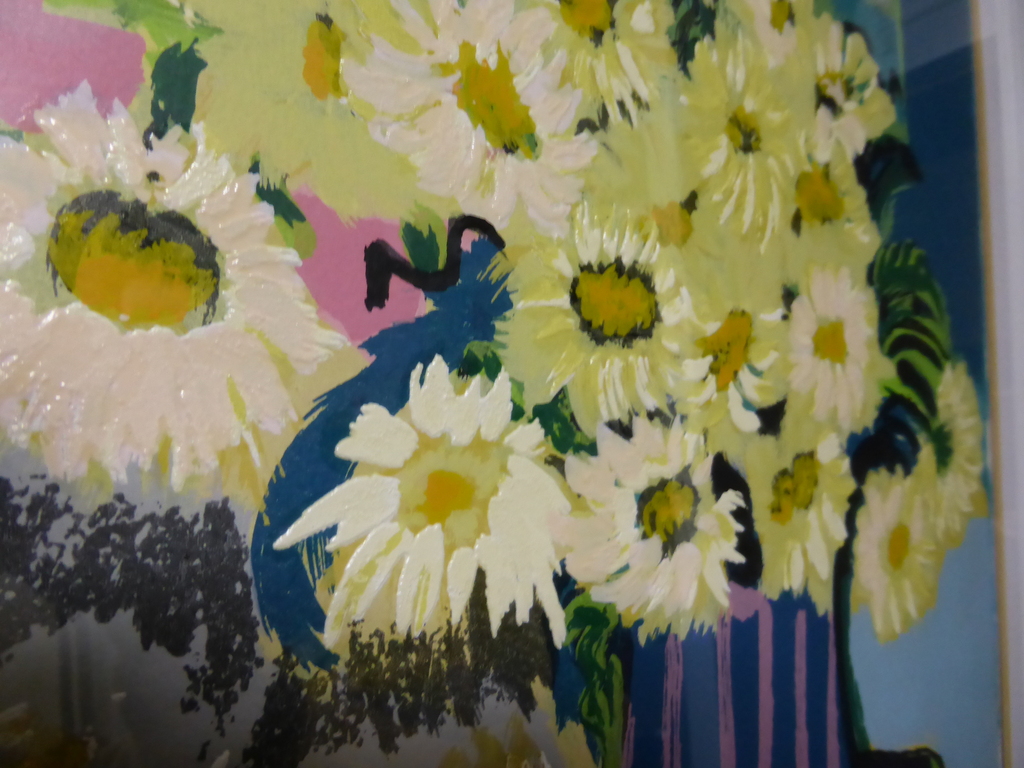 Bracha Guy, heel mooie en grote zeefdruk; In delen bewerkt. kopen? Bied vanaf 95!