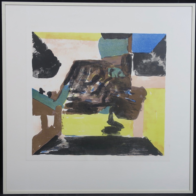 Theo Elfrink: Litho, Port en Bessin II - Ingelijst  kopen? Bied vanaf 20!