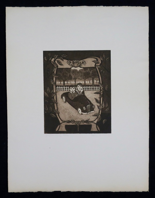 Laetitia de Haas: Ets, Jeugdherinnering verkocht voor € 40!