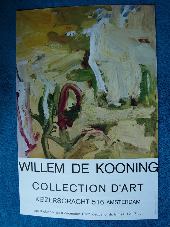 Willem de Kooning:affiche Collection d' Art , Amsterdam 1977 kopen? Bied vanaf 1!