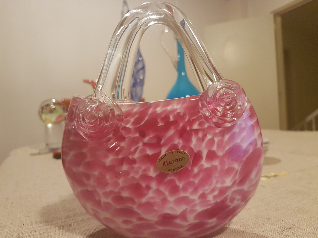 Vaasvormig bag in Murano glas anni 65/75 max-Venezia Italia kopen? Bied vanaf 18!