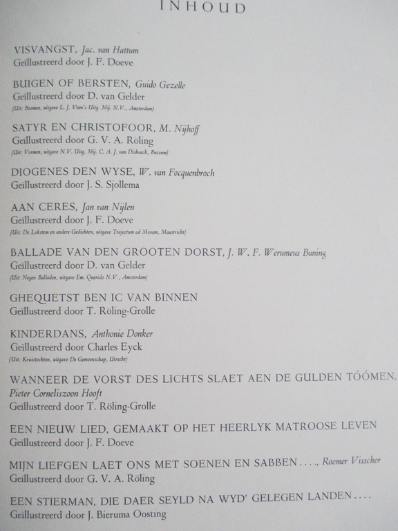 12 rijmprenten, 1942, o.a Doeve, Bieruma Oosting, D. van Gelder, C. Eyck kopen? Bied vanaf 20!