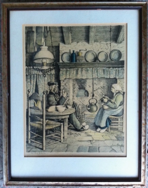 Prachtige litho JAN STRUBE 42 x 33 cm- kopen? Bied vanaf 60!